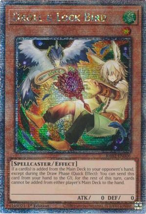 Image of Droll & Lock Bird (Alternate Art) (Quarter Century Secret Rare) (RA02-EN006) - 25th Anniversary Rarity Collection II 1st Edition