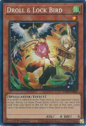 Image of Droll & Lock Bird (Alternate Art) (PCR) (RA02-EN006) - 25th Anniversary Rarity Collection II 1st Edition