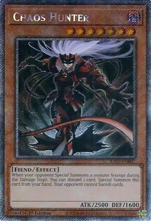 Image of Chaos Hunter (Platinum Secret Rare) (RA02-EN007) - 25th Anniversary Rarity Collection II 1st Edition