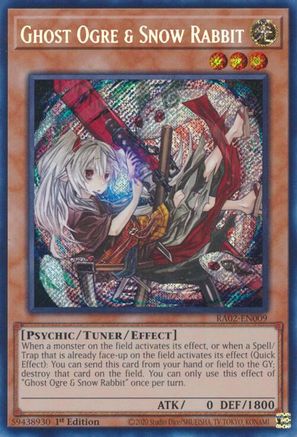 Image of Ghost Ogre & Snow Rabbit (Alternate Art) (Secret Rare) (RA02-EN009) - 25th Anniversary Rarity Collection II 1st Edition