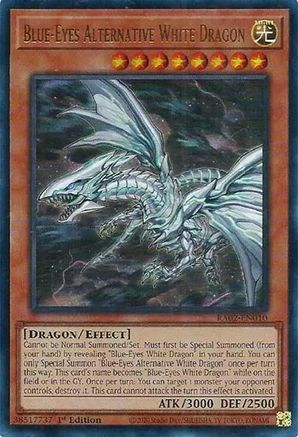 Image of Blue-Eyes Alternative White Dragon (UR) (RA02-EN010) - 25th Anniversary Rarity Collection II 1st Edition