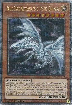 Image of Blue-Eyes Alternative White Dragon (Quarter Century Secret Rare) (RA02-EN010) - 25th Anniversary Rarity Collection II 1st Edition