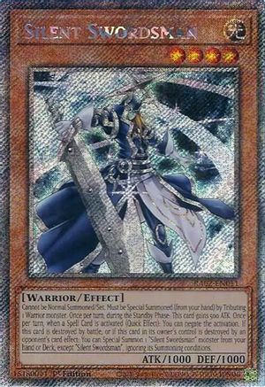 Image of Silent Swordsman (Platinum Secret Rare) (RA02-EN011) - 25th Anniversary Rarity Collection II 1st Edition