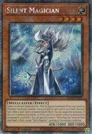Image of Silent Magician (Platinum Secret Rare) (RA02-EN012) - 25th Anniversary Rarity Collection II 1st Edition