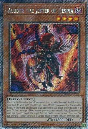 Image of Aluber the Jester of Despia (Platinum Secret Rare) (RA02-EN016) - 25th Anniversary Rarity Collection II 1st Edition