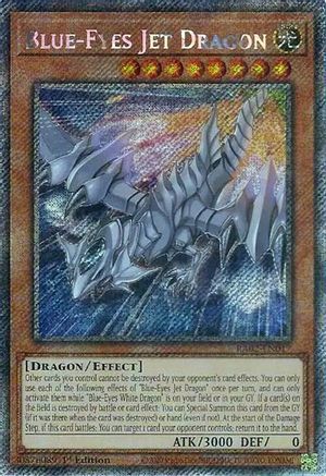 Image of Blue-Eyes Jet Dragon (Platinum Secret Rare) (RA02-EN017) - 25th Anniversary Rarity Collection II 1st Edition