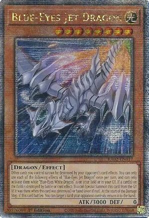 Image of Blue-Eyes Jet Dragon (Quarter Century Secret Rare) (RA02-EN017) - 25th Anniversary Rarity Collection II 1st Edition