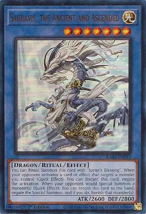 Image of Sauravis, the Ancient and Ascended (UR) (RA02-EN019) - 25th Anniversary Rarity Collection II 1st Edition