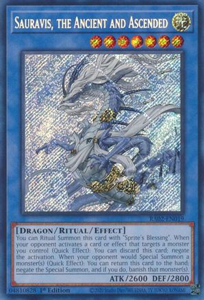 Image of Sauravis, the Ancient and Ascended (Secret Rare) (RA02-EN019) - 25th Anniversary Rarity Collection II 1st Edition