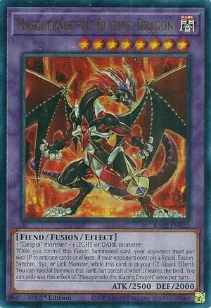 Image of Masquerade the Blazing Dragon (UR) (RA02-EN022) - 25th Anniversary Rarity Collection II 1st Edition