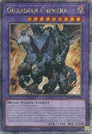 Image of Guardian Chimera (Quarter Century Secret Rare) (RA02-EN023) - 25th Anniversary Rarity Collection II 1st Edition