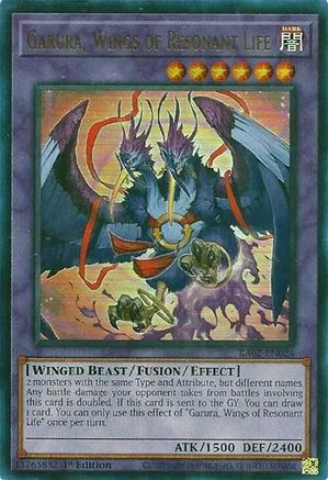 Image of Garura, Wings of Resonant Life (UR) (RA02-EN024) - 25th Anniversary Rarity Collection II 1st Edition