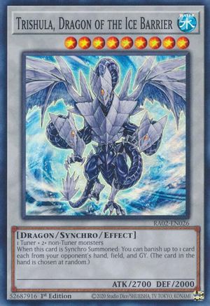 Image of Trishula, Dragon of the Ice Barrier (RA02-EN026) - 25th Anniversary Rarity Collection II 1st Edition