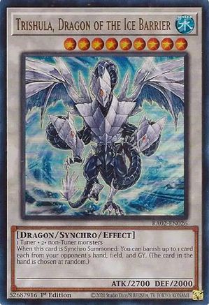 Image of Trishula, Dragon of the Ice Barrier (UR) (RA02-EN026) - 25th Anniversary Rarity Collection II 1st Edition