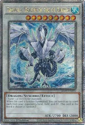 Image of Trishula, Dragon of the Ice Barrier (Quarter Century Secret Rare) (RA02-EN026) - 25th Anniversary Rarity Collection II 1st Edition