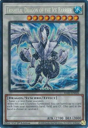 Image of Trishula, Dragon of the Ice Barrier (PCR) (RA02-EN026) - 25th Anniversary Rarity Collection II 1st Edition