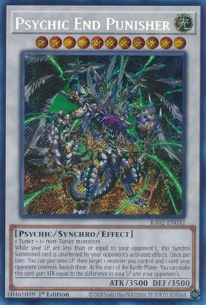 Image of Psychic End Punisher (Secret Rare) (RA02-EN032) - 25th Anniversary Rarity Collection II 1st Edition