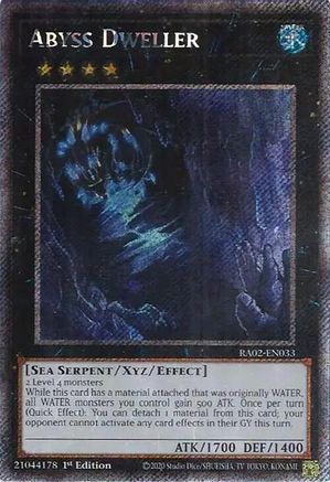 Image of Abyss Dweller (Platinum Secret Rare) (RA02-EN033) - 25th Anniversary Rarity Collection II 1st Edition
