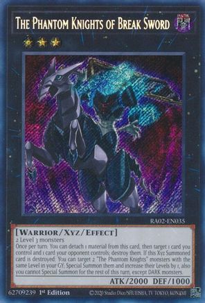 Image of The Phantom Knights of Break Sword (Secret Rare) (RA02-EN035) - 25th Anniversary Rarity Collection II 1st Edition