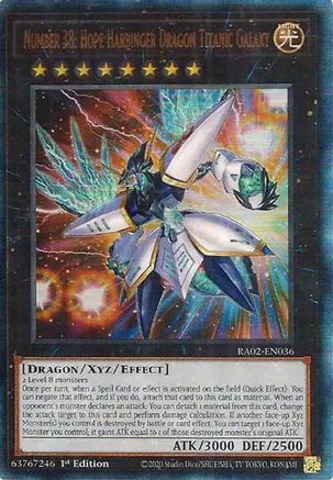 Image of Number 38: Hope Harbinger Dragon Titanic Galaxy (PUR) (RA02-EN036) - 25th Anniversary Rarity Collection II 1st Edition