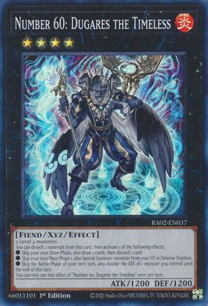Image of Number 60: Dugares the Timeless (RA02-EN037) - 25th Anniversary Rarity Collection II 1st Edition
