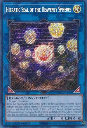 Image of Hieratic Seal of the Heavenly Spheres (Secret Rare) (RA02-EN039) - 25th Anniversary Rarity Collection II 1st Edition