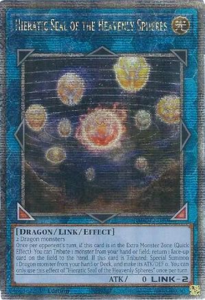 Image of Hieratic Seal of the Heavenly Spheres (Quarter Century Secret Rare) (RA02-EN039) - 25th Anniversary Rarity Collection II 1st Edition