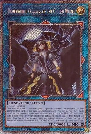 Image of Underworld Goddess of the Closed World (Platinum Secret Rare) (RA02-EN045) - 25th Anniversary Rarity Collection II 1st Edition