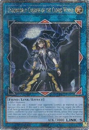 Image of Underworld Goddess of the Closed World (Quarter Century Secret Rare) (RA02-EN045) - 25th Anniversary Rarity Collection II 1st Edition