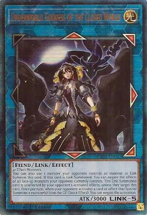 Image of Underworld Goddess of the Closed World (PUR) (RA02-EN045) - 25th Anniversary Rarity Collection II 1st Edition