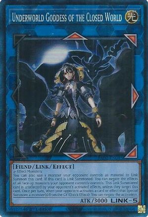 Image of Underworld Goddess of the Closed World (PCR) (RA02-EN045) - 25th Anniversary Rarity Collection II 1st Edition