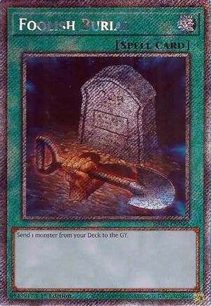 Image of Foolish Burial (Platinum Secret Rare) (RA02-EN049) - 25th Anniversary Rarity Collection II 1st Edition