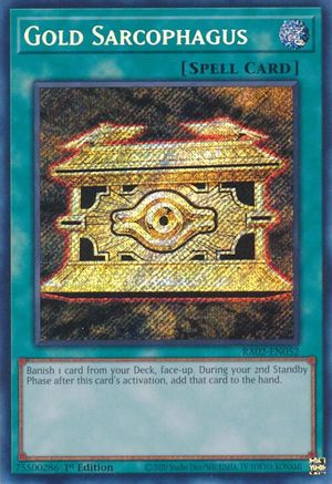 Image of Gold Sarcophagus (Secret Rare) (RA02-EN052) - 25th Anniversary Rarity Collection II 1st Edition