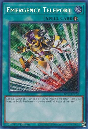 Image of Emergency Teleport (Secret Rare) (RA02-EN053) - 25th Anniversary Rarity Collection II 1st Edition