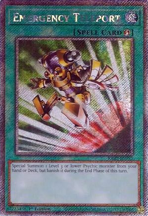 Image of Emergency Teleport (Platinum Secret Rare) (RA02-EN053) - 25th Anniversary Rarity Collection II 1st Edition
