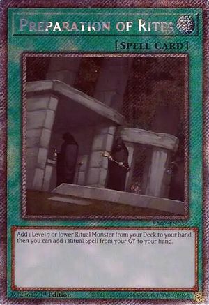 Image of Preparation of Rites (Platinum Secret Rare) (RA02-EN056) - 25th Anniversary Rarity Collection II 1st Edition