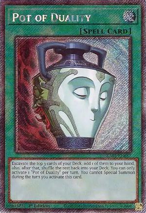 Image of Pot of Duality (Platinum Secret Rare) (RA02-EN057) - 25th Anniversary Rarity Collection II 1st Edition