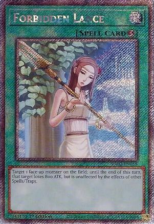 Image of Forbidden Lance (Platinum Secret Rare) (RA02-EN058) - 25th Anniversary Rarity Collection II 1st Edition