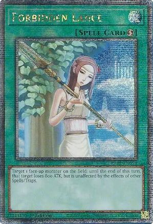 Image of Forbidden Lance (Quarter Century Secret Rare) (RA02-EN058) - 25th Anniversary Rarity Collection II 1st Edition