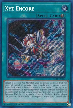 Image of Xyz Encore (Secret Rare) (RA02-EN059) - 25th Anniversary Rarity Collection II 1st Edition