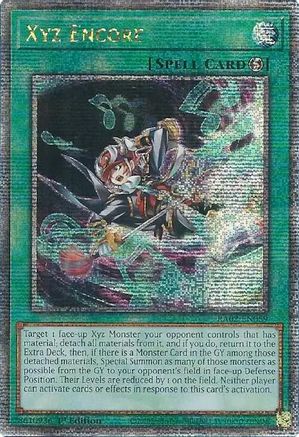 Image of Xyz Encore (Quarter Century Secret Rare) (RA02-EN059) - 25th Anniversary Rarity Collection II 1st Edition