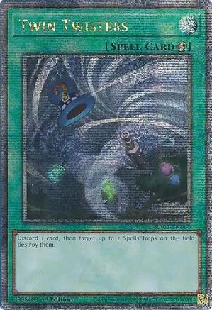 Image of Twin Twisters (Quarter Century Secret Rare) (RA02-EN060) - 25th Anniversary Rarity Collection II 1st Edition