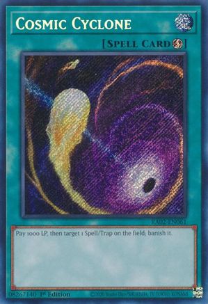 Image of Cosmic Cyclone (Secret Rare) (RA02-EN061) - 25th Anniversary Rarity Collection II 1st Edition