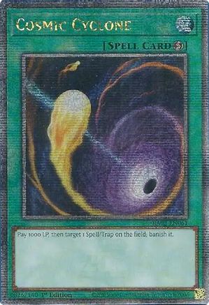 Image of Cosmic Cyclone (Quarter Century Secret Rare) (RA02-EN061) - 25th Anniversary Rarity Collection II 1st Edition