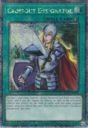 Image of Crossout Designator (Quarter Century Secret Rare) (RA02-EN063) - 25th Anniversary Rarity Collection II 1st Edition