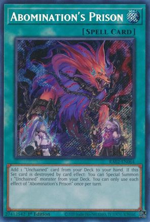 Image of Abomination's Prison (Secret Rare) (RA02-EN064) - 25th Anniversary Rarity Collection II 1st Edition