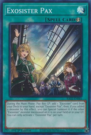 Image of Exosister Pax (RA02-EN066) - 25th Anniversary Rarity Collection II 1st Edition