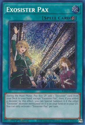 Image of Exosister Pax (Secret Rare) (RA02-EN066) - 25th Anniversary Rarity Collection II 1st Edition