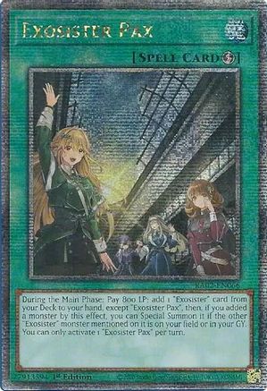 Image of Exosister Pax (Quarter Century Secret Rare) (RA02-EN066) - 25th Anniversary Rarity Collection II 1st Edition