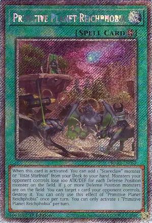 Image of Primitive Planet Reichphobia (Platinum Secret Rare) (RA02-EN067) - 25th Anniversary Rarity Collection II 1st Edition